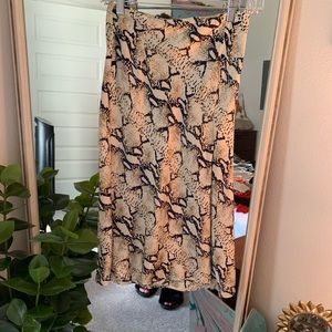 Princess Polly snakeskin skirt